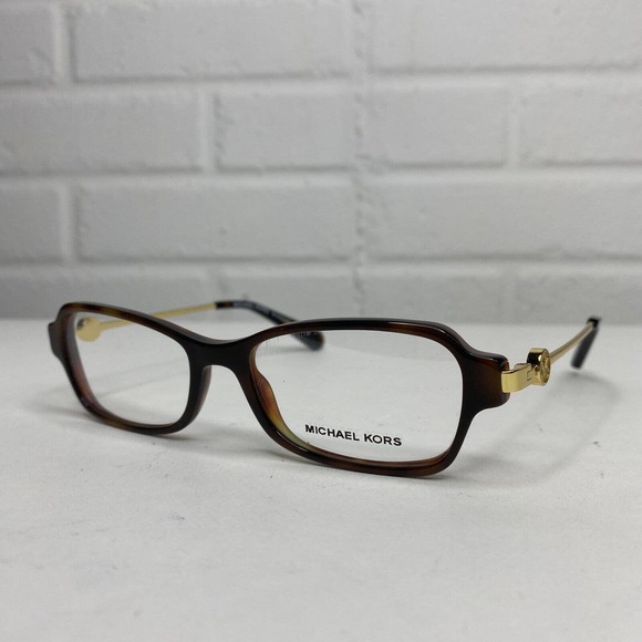 Michael Kors MK 8023F 3135 Abela V Rectangle Dark Havana Womes Eyeglasses H2481 - Picture 2 of 8